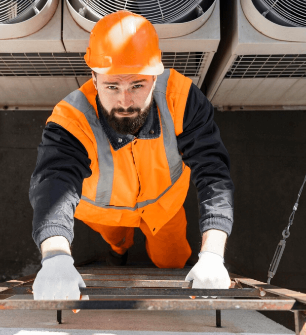 Air ducts and Vents cleaning tech